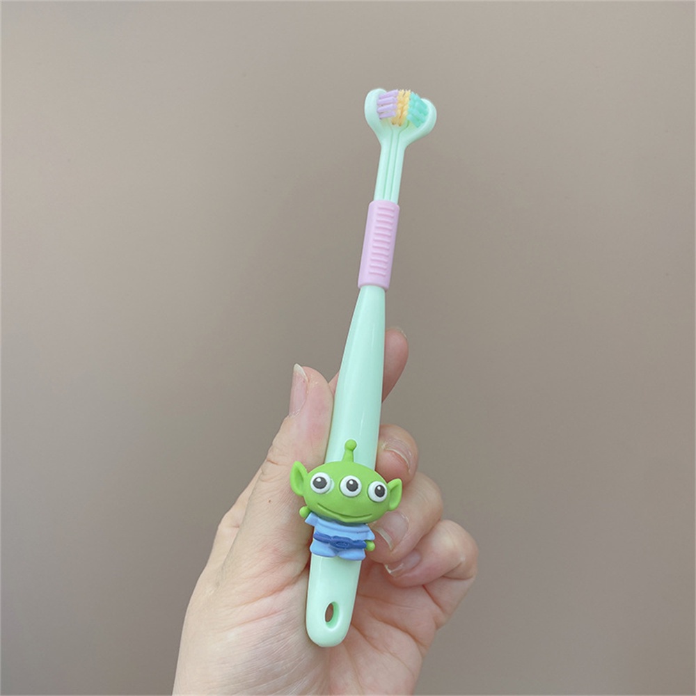 Disney Bàn Chải Đánh Răng Ba Mặt Hình Chữ v Làm Sạch Sâu Dành Cho Trẻ Em Và Người Lớn