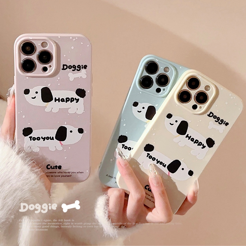 Dễ Thương Ốp Điện Thoại tpu Silicon Chống Rơi Hình Cún Hoạt Họa Cho iphone 11 12 13 14 15 pro max plus