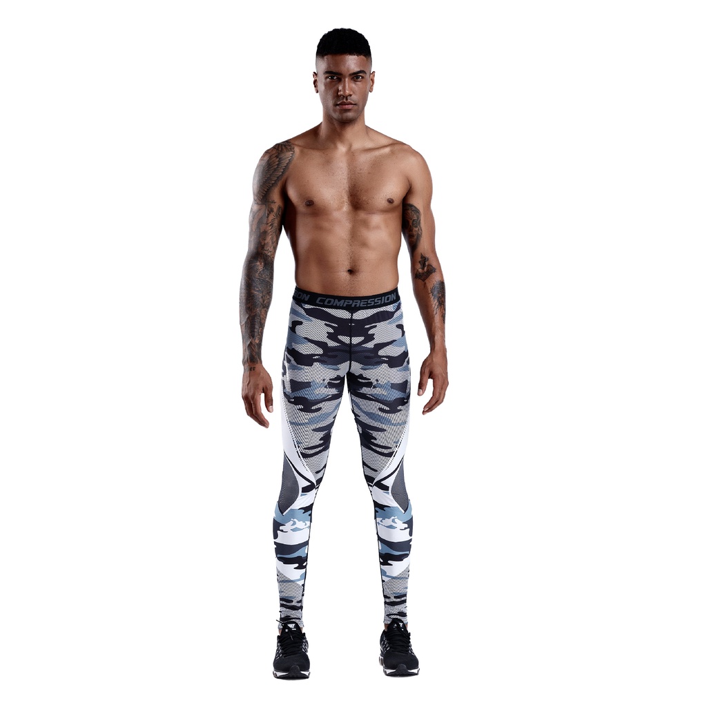 Bbb Quần Legging Nén Nhanh Khô In Họa Tiết Thời Trang Cho Nam