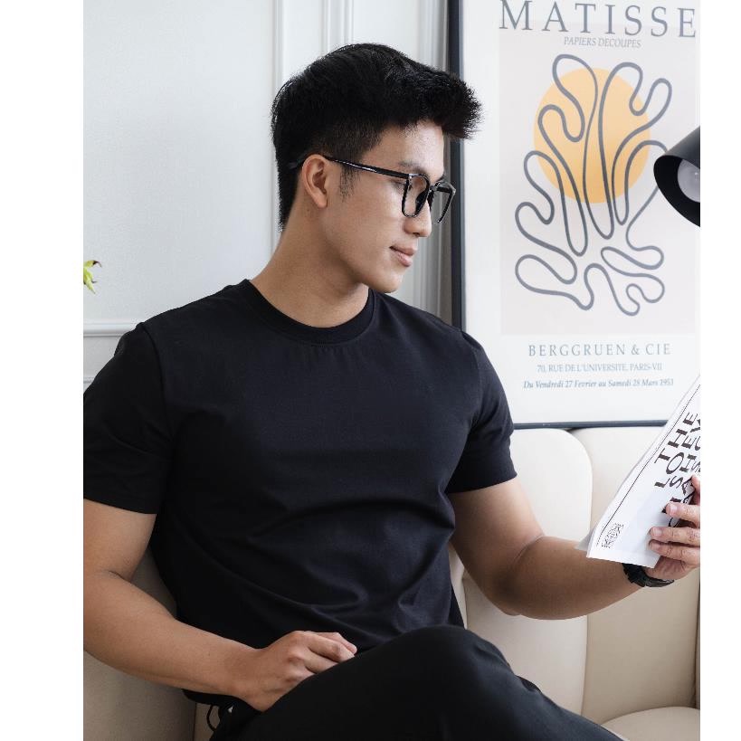 Áo thun nam Atrastino Basic 5 màu, vải Cotton cao cấp, co giãn