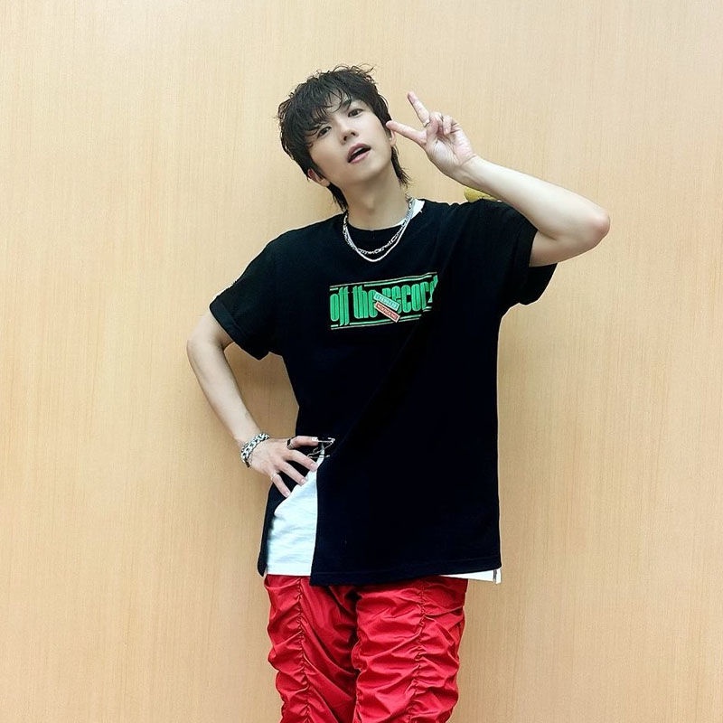 Áo Thun cotton Tay Ngắn Cổ Tròn In Hình kpop ang wooyoung off the record 2pm Cho Cặp Đôi