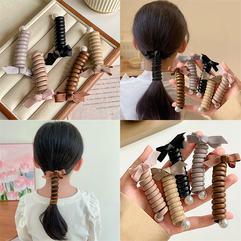 Thời Trang Dây Buộc Tóc Dạng Thạch Trong Suốt Độ Co Giãn Cao