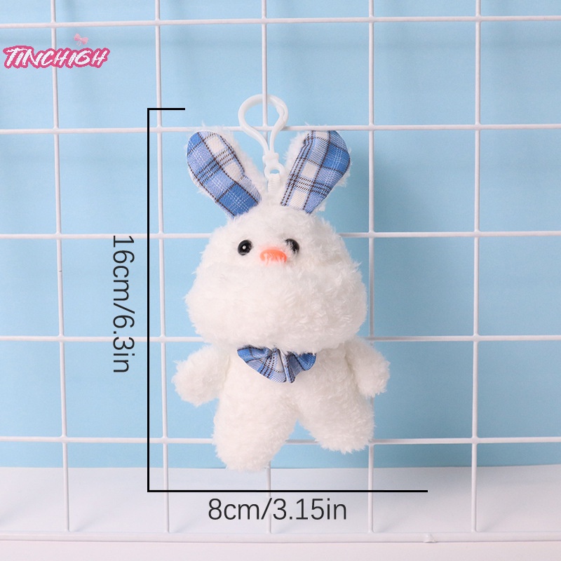 Búp Bê Thỏ Nhồi Bông Mềm Mại 16cm Đáng Yêu Có Móc Khóa / Ba Lô / Túi Xách