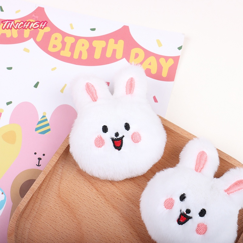 Trâm Cài Áo Họa Tiết Thỏ / Gấu Hoạt Hình Nhồi Bông Trang Trí Ba Lô Đi Học / Ô Tô diy [Mới