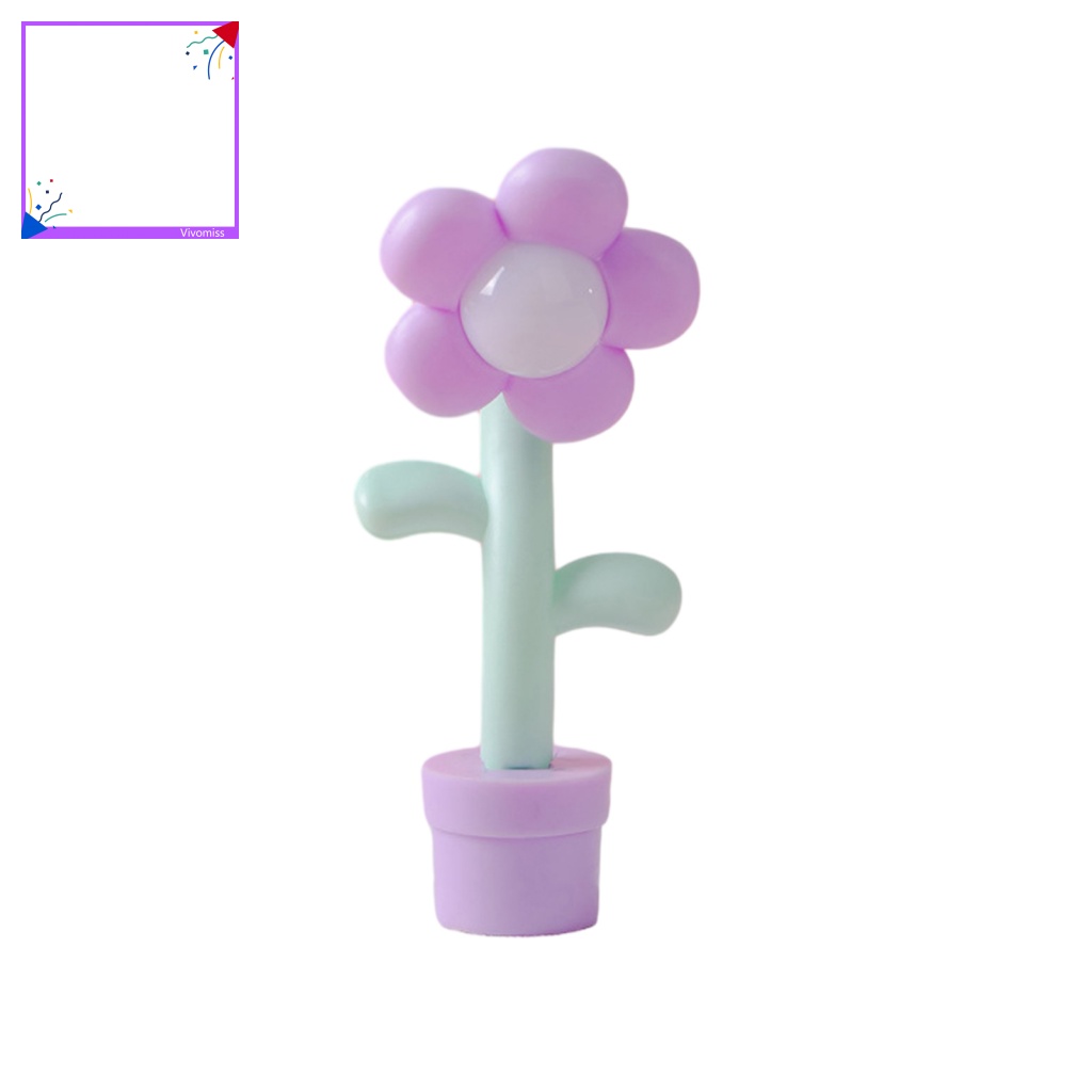 Đèn Ngủ Để Bàn mini Bằng Nhựa Hình Hoa Trang Trí Phòng Ngủ