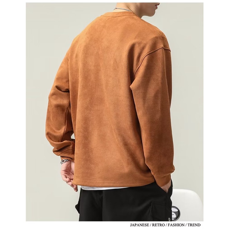 Áo Hoodie Da Lộn In Hình 3d Thời Trang Đường Phố Nhật Bản Dành Cho Nam