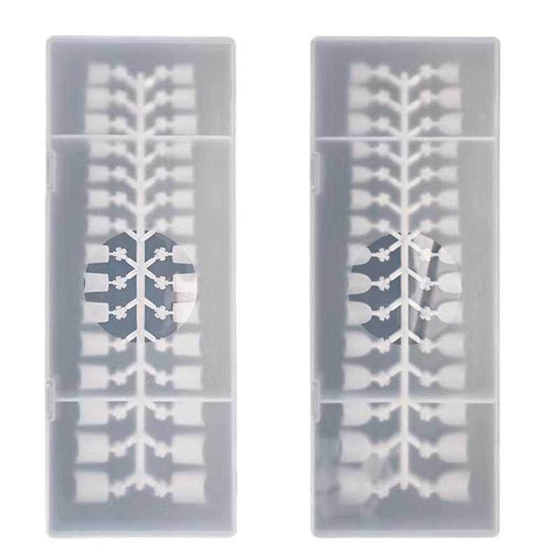 Ivy Bộ 240 Móng Tay Giả Ngắn Hình oval Bằng Nhựa resin Phong Cách Pháp