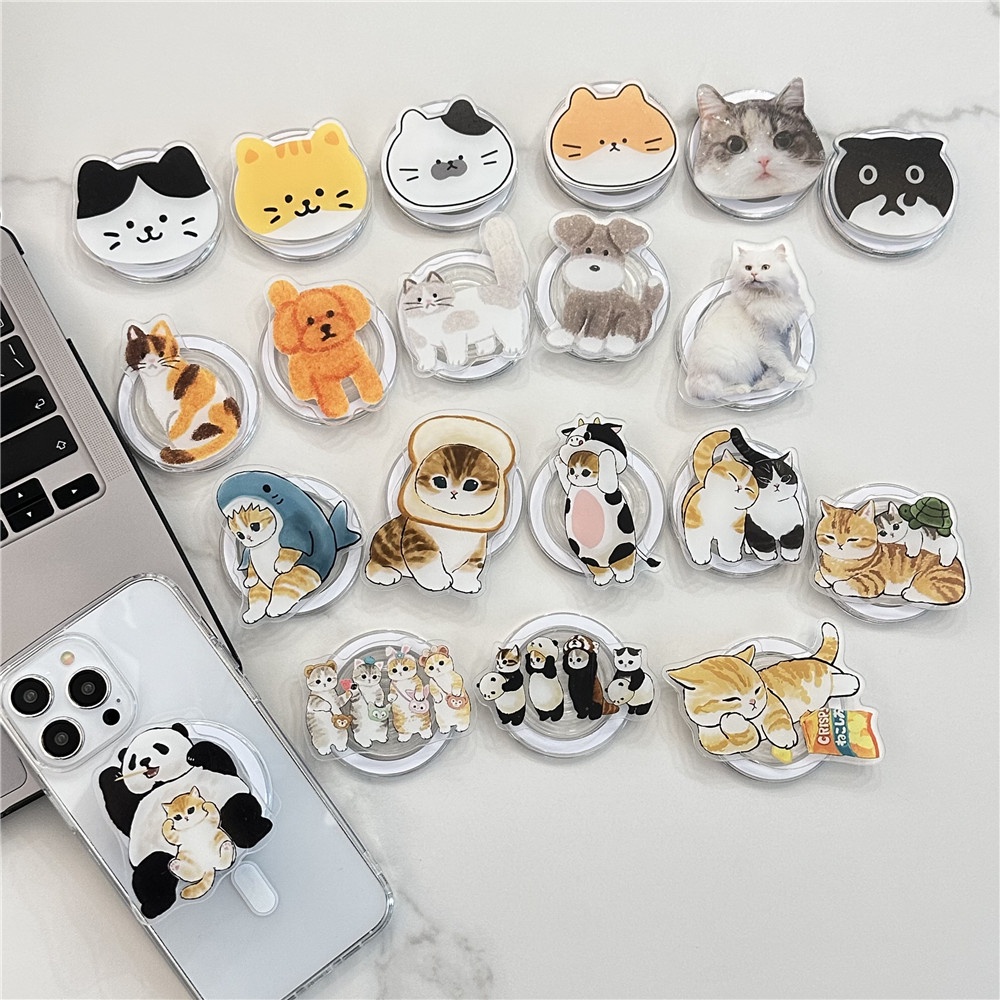 Dễ Thương Giá Đỡ Điện Thoại Có Nam Châm Hình Mèo kitty Đáng Yêu