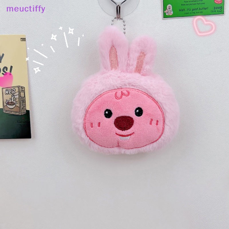 Meuctiffy Móc Khóa Hình Thú Nhồi Bông Màu Hồng Dễ Thương Cá Tính vm