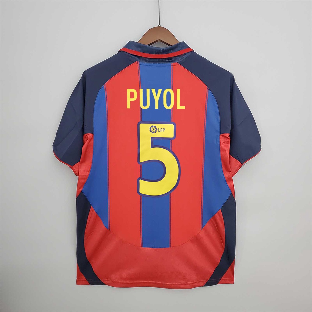 Áo Bóng Đá Chất Lượng Cao Phong Cách vintage 2003-04 barcelona 2003-04