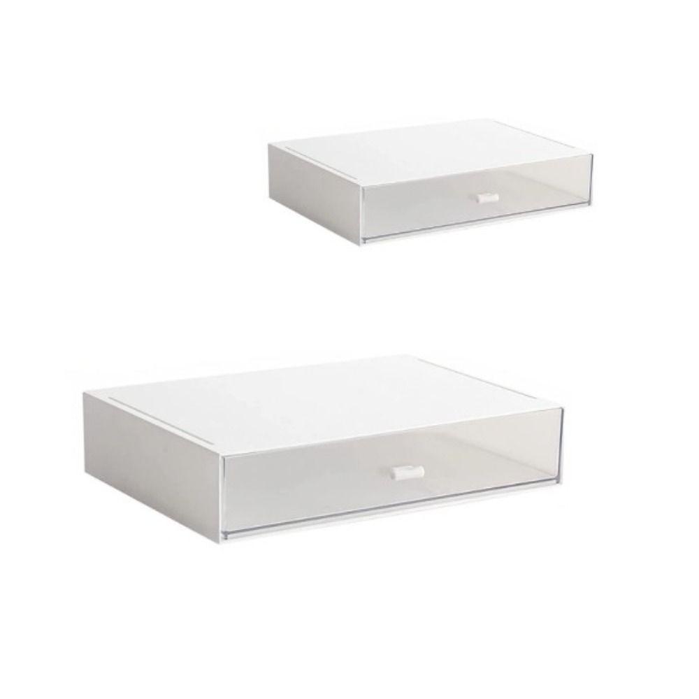 KUNHEV 1 Ngăn Kéo Tủ Bằng Nhựa Màu Trắng Dùng Trưng Bày Đồ Dùng Trong Văn Phòng