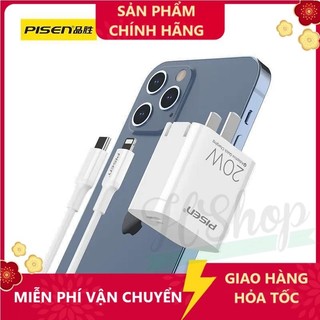 Pisen 20w cốc sạc nhanh chuẩn pd/bộ sạc type c to pisen quick ts-c140 20w cáp sạc nhanh 20w