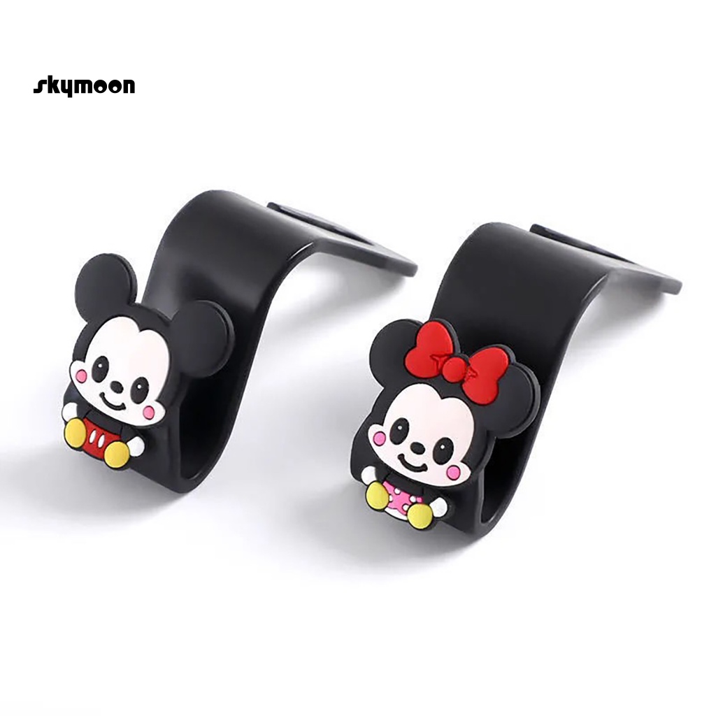 Skym * Set 4 Móc Treo Túi Xách mini Gắn Sau Ghế Xe Hơi Tiết Kiệm Không Gian Dễ Thương Sáng Tạo Lý Tưởng Cho Người Mua Hàng Đông Nam Á