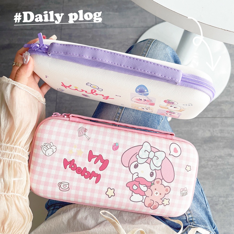 Túi Bảo Quản Bằng Da Thích Hợp Cho Switch OLED Túi Bảo Quản Hoạt Hình Dễ Thương Anime Switch OLED Túi Bảo Quản Bền