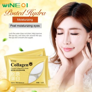 Mặt nạ dưỡng ẩm cho mắt Nâng cơ Làm loãng mắt Túi mắt Pha lê Mặt nạ mắt wine01
