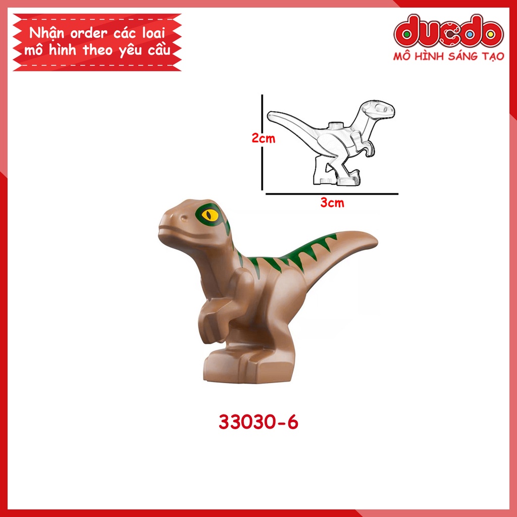 Minifigues Khủng long baby mini DINOSAUR Jurassic World - Đồ chơi Lắp ghép Xếp hình Mini
