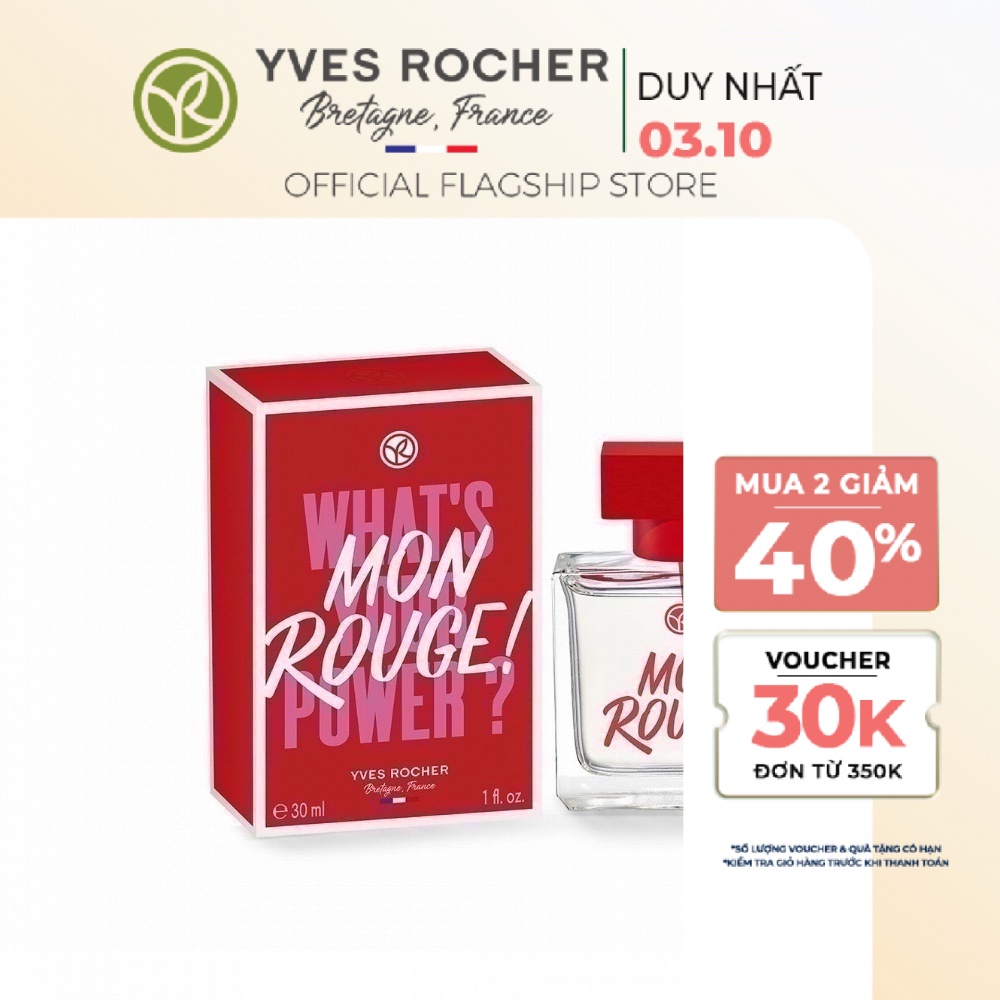 Nước hoa Yves Rocher MON ROUGE! EAU DE PARFUM 50ML