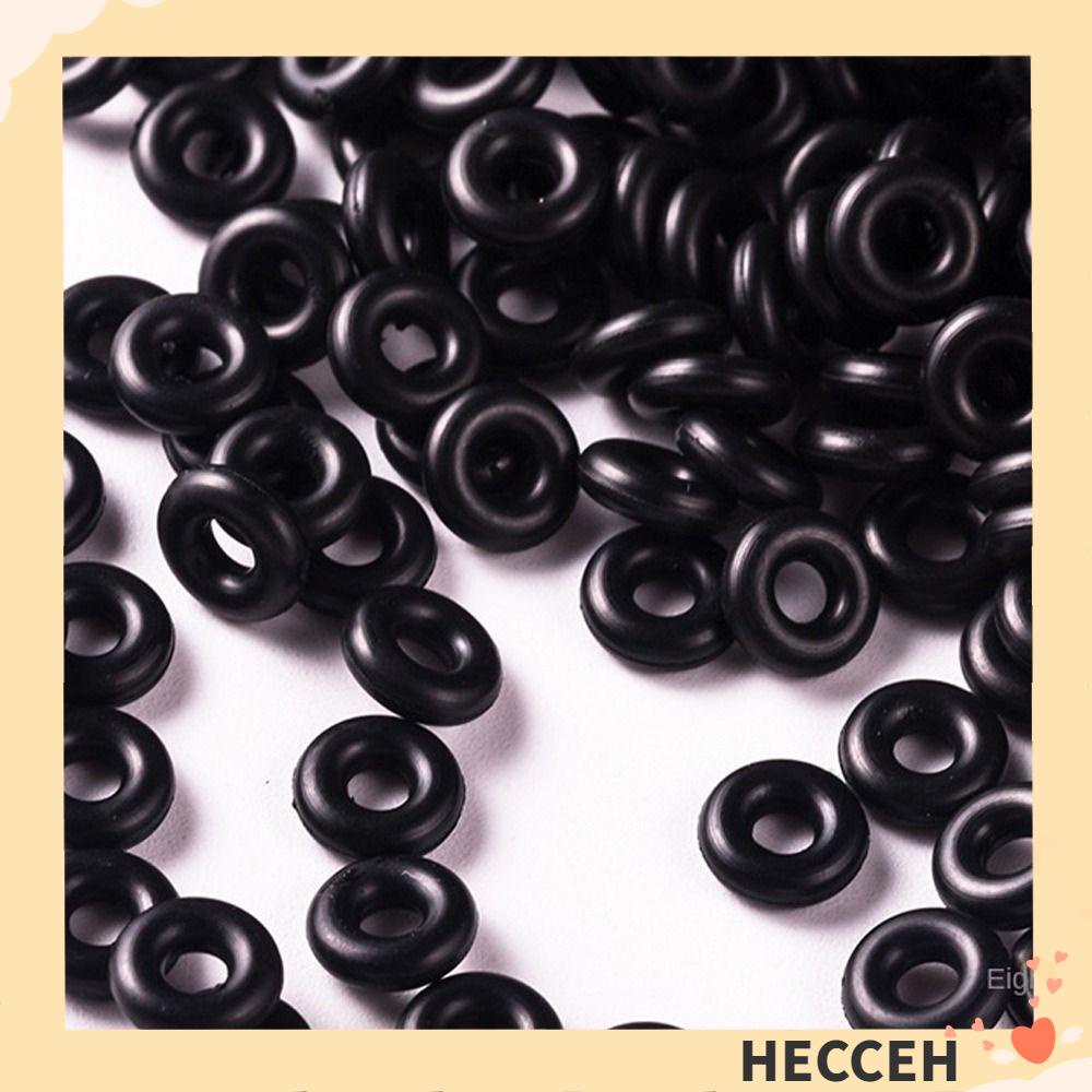 Hecceh Set 100 / 400 Vòng Đệm Chữ o Bằng Cao Su Màu Đen Chuyên Dụng Cho Cần Câu Cá
