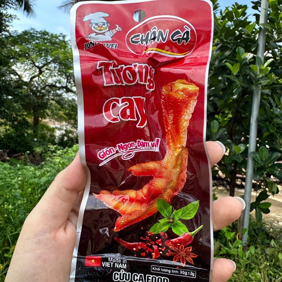 Chân gà tương cay đỏ 35g Cửu ca Food MINA FOOD