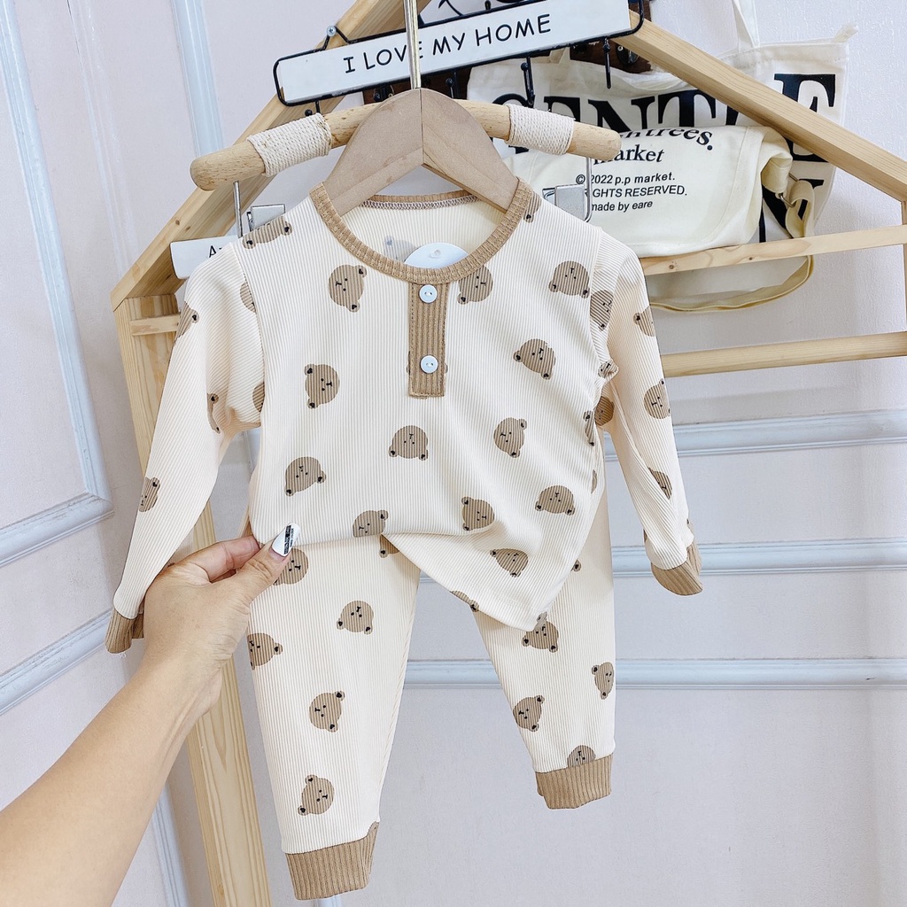 6-16KG BỘ TĂM DÀI TAY CỔ TRỤ NHIỀU HÌNH ĐÁNG YÊU CHO BÉ