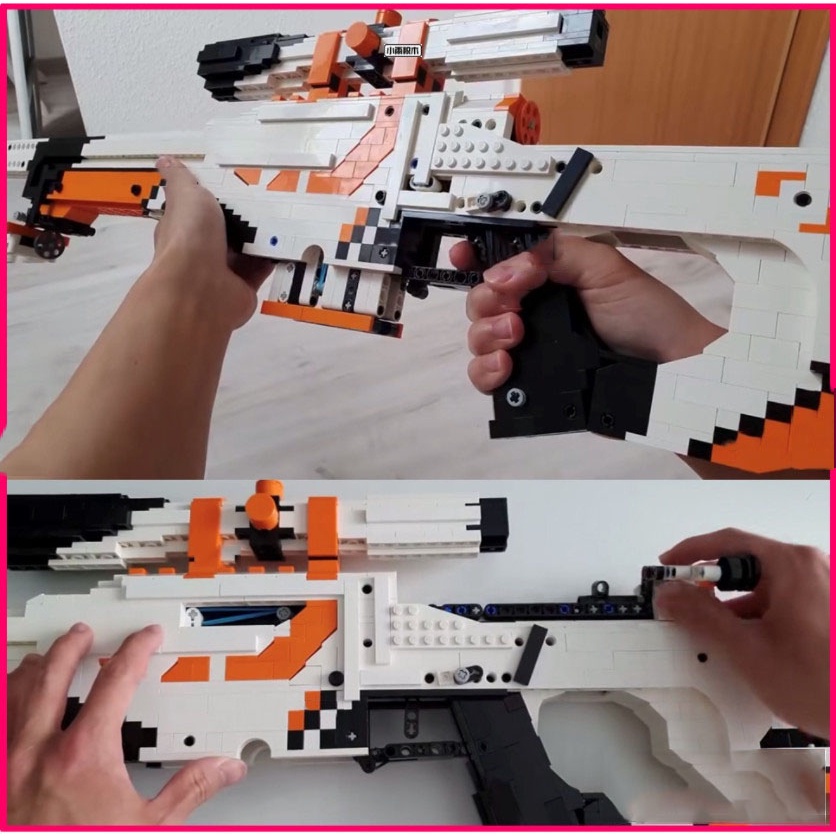 Xả hàng mô hình CSGO, PUBG, FREE FIRE Súng Trường Sniper AWP ASIIMOV Model KV001 Với 2000+ Mảnh Ghép đẹp tặng xe