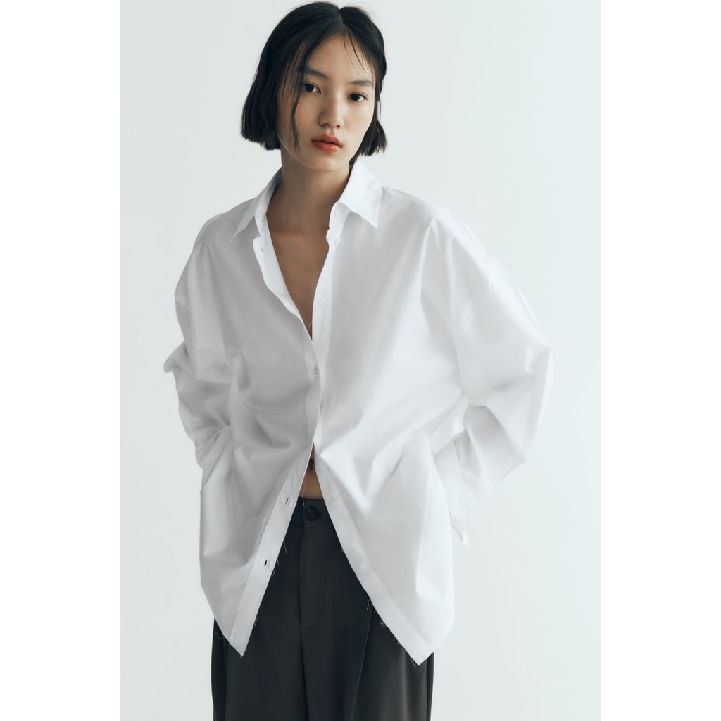Áo Sơ Mi Lụa Dáng Rộng Tay Dài Phong Cách Mới Dành Cho Nữ 7200016 250