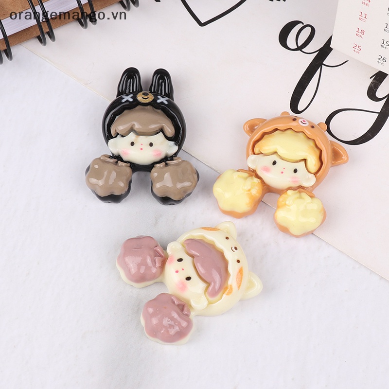 Orangemango Set 5 Kẹp Tóc Nhựa Hoạt Hình anime kuromi kawaii diy Trang Trí Điện Thoại Trẻ Em vn