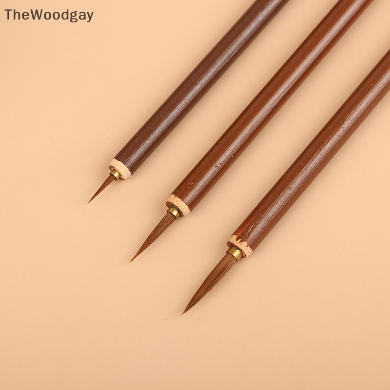 Thewoodgay Cọ Sơn Dầu Thư Pháp Trung Quốc Vẽ Tranh Sơn Dầu Đầu Cọ wolves