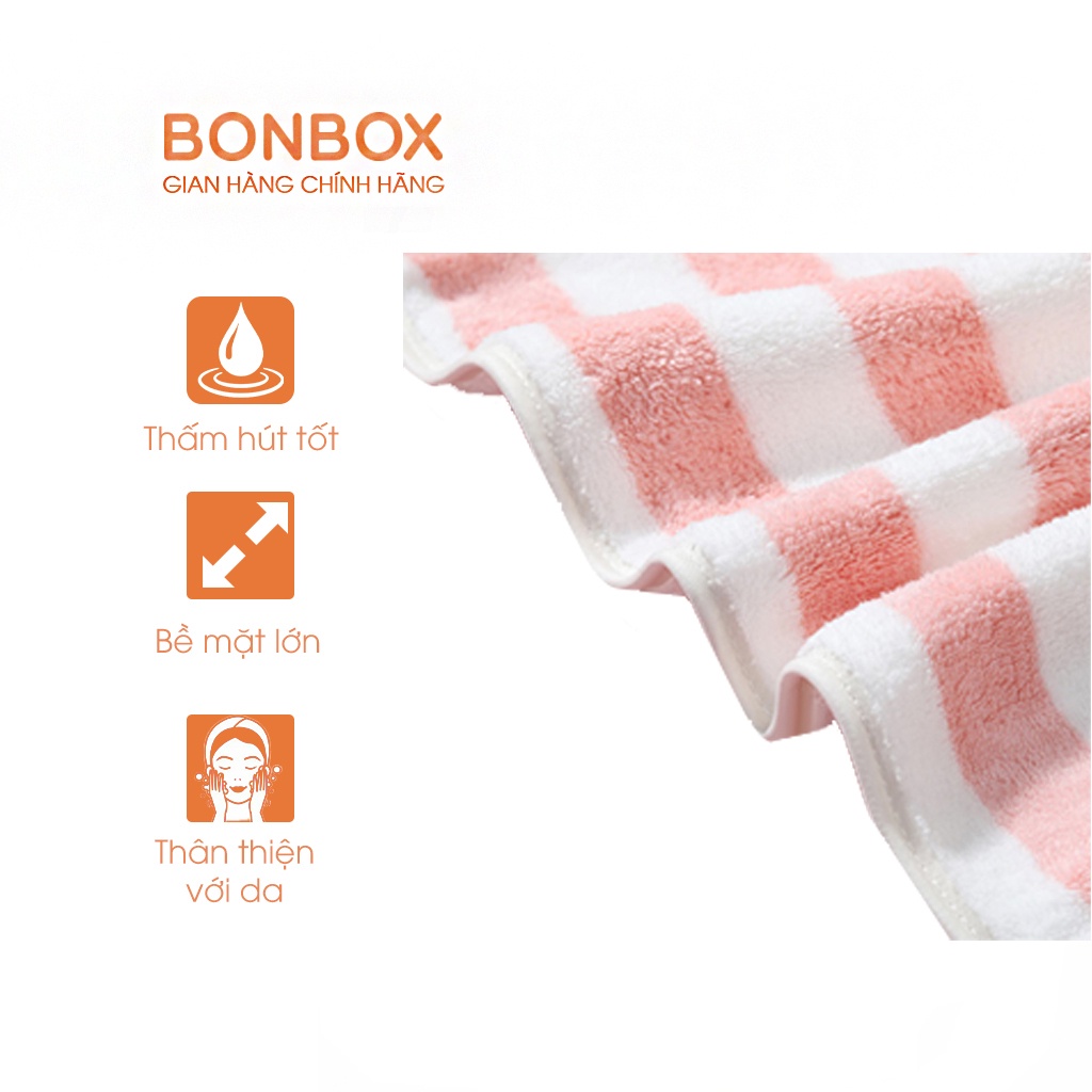 Khăn tắm sợi bông fiber mềm mại BONBOX BT20 thân thiện cho da - Chính Hãng