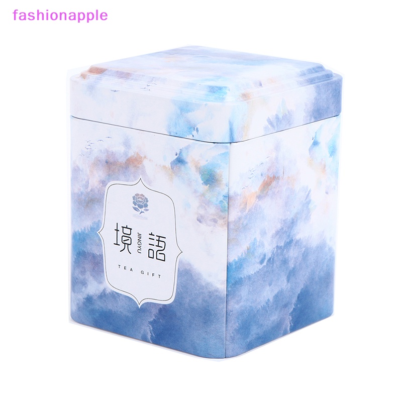 Hộp Thiếc Vuông Đựng Trà / Kẹo Thời Trang vintage