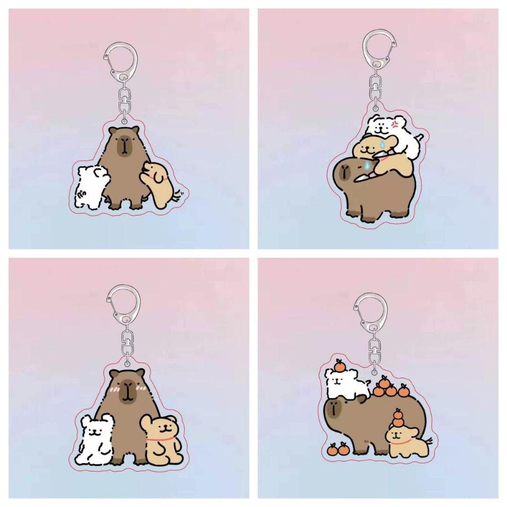 Móc Khóa Treo Túi Xách capibara capybara capybara capybara Vans 1 Bằng acrylic Họa Tiết Hoạt Hình Dễ Thương Sáng Tạo