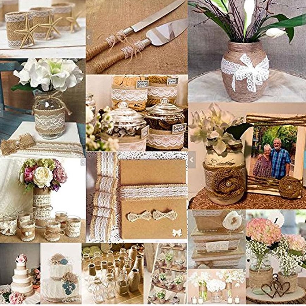 Cuộn Dây Đay 2.5cm Đay Trang Trí Giáng Sinh