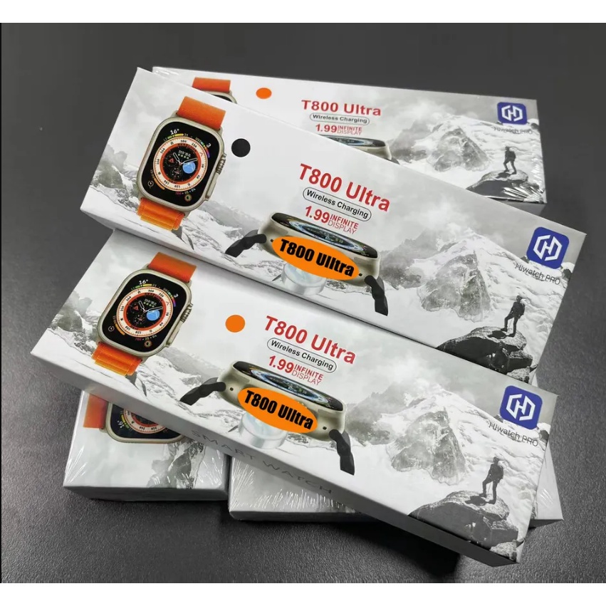 Đồng Hồ Thông Minh Smartwatch Nam Nữ T800 ULTRA Hiwatch Sạc Không Dây - Thông Báo Tin Nhắn- Nghe Gọi - Kháng Nước IP68