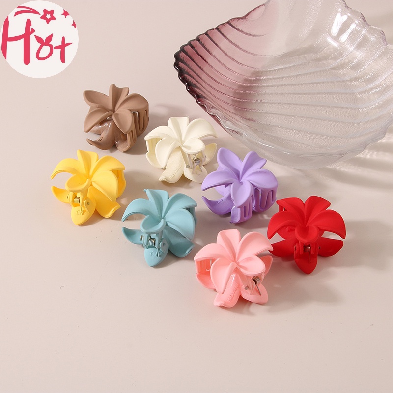 Jr Kẹp Tóc Hình Hoa lily Màu Trơn Xinh Xắn Cho Nữ vn
