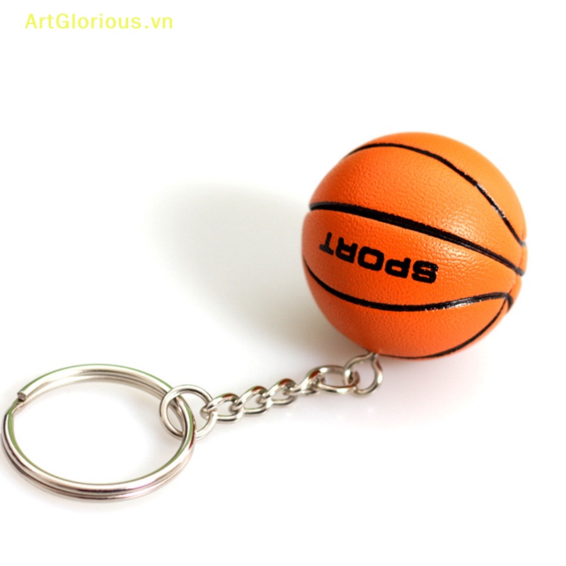 Móc Khóa Hình Quả Bóng Chuyền / Bóng Đá 3d