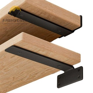 Fashyuner giá đỡ kệ nổi bằng sắt màu đen gắn tường tiện dụng