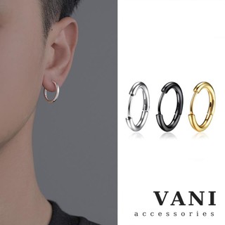 1 Chiếc Khuyên Tai Tròn G-Dragon, Khuyên Tai BTS Basic Thép Titan - Vani Store - TS000419