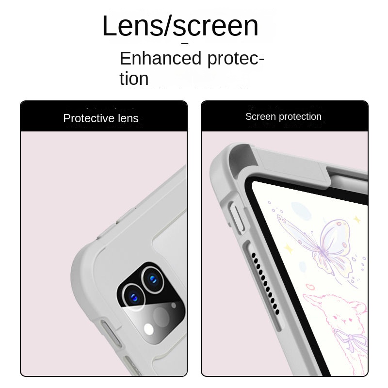 Bao Da Máy Tính Bảng Bằng acrylic Trong Suốt Hình Bướm Cho ipad air5 mini6 ipad gen9 gen10 gen 5 gen 6 2020 2021 pro 11 Ốp