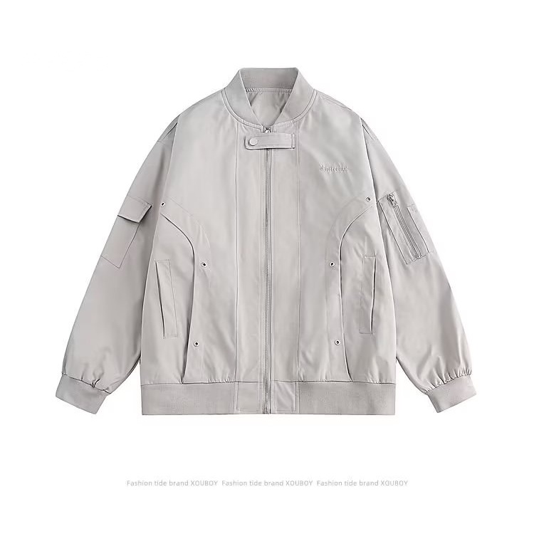 Myers Áo khoác nam và nữ chất lượng cao áo_khoác Zip rộng thoải mái 2023 NEW MJK2300CXB 41Z231013