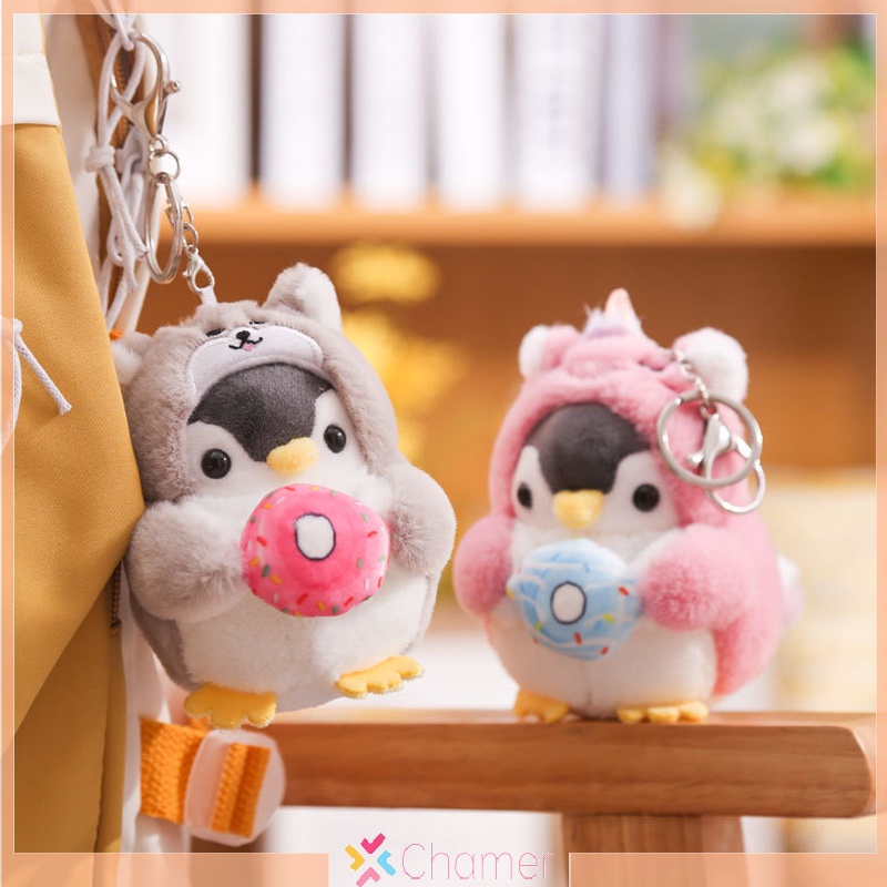 Móc Khóa Hình Chim Cánh Cụt Nhồi Bông Dễ Thương Mới