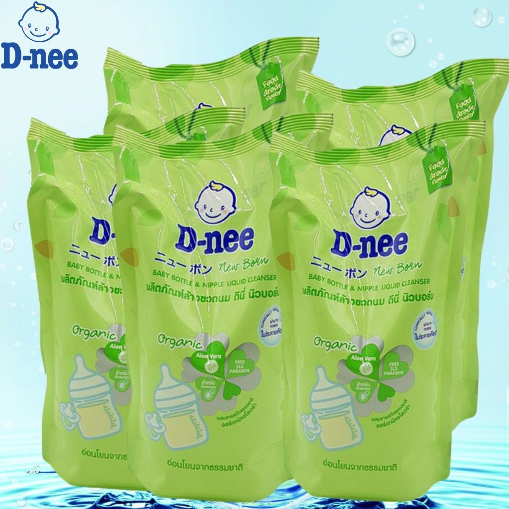 Túi Nước xúc bình sữa Dnee, rửa bình sữa Dnee dạng túi  400ml hàng xịn..