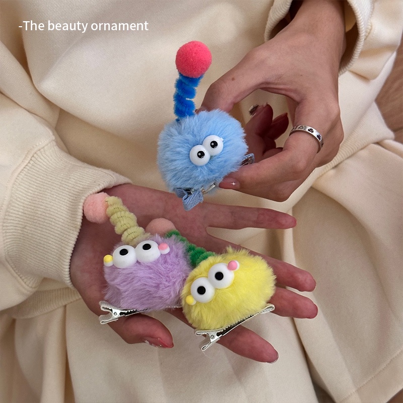 Kẹp Tóc Hình Quái Vật Nhỏ Nhồi Bông Dễ Thương Thời Trang 2023