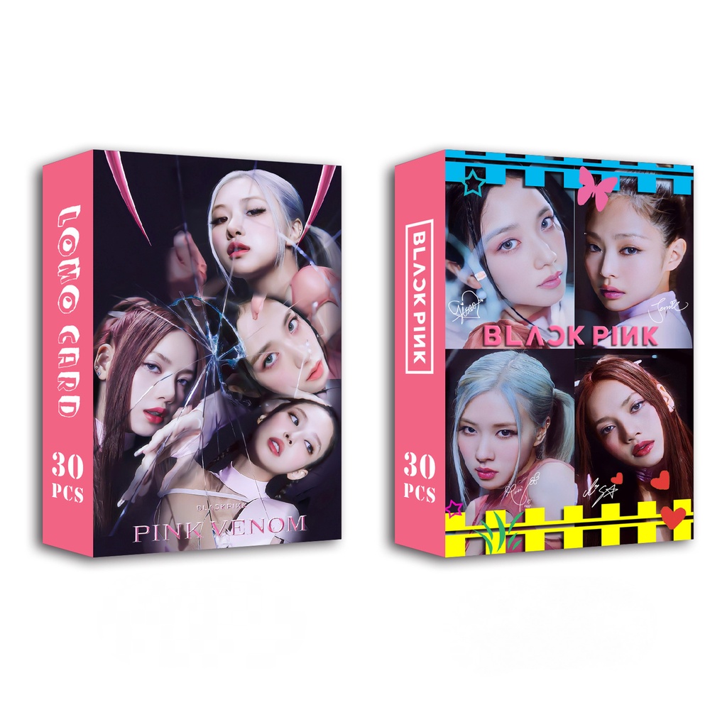 30 Cái / hộp BP Album HỒNG VENOM Lomo Card BPTG HỒNG Photocards Jennie Lisa Rose Jisoo BP Kpop Bưu Thiếp Vận Chuyển Nhanh YM