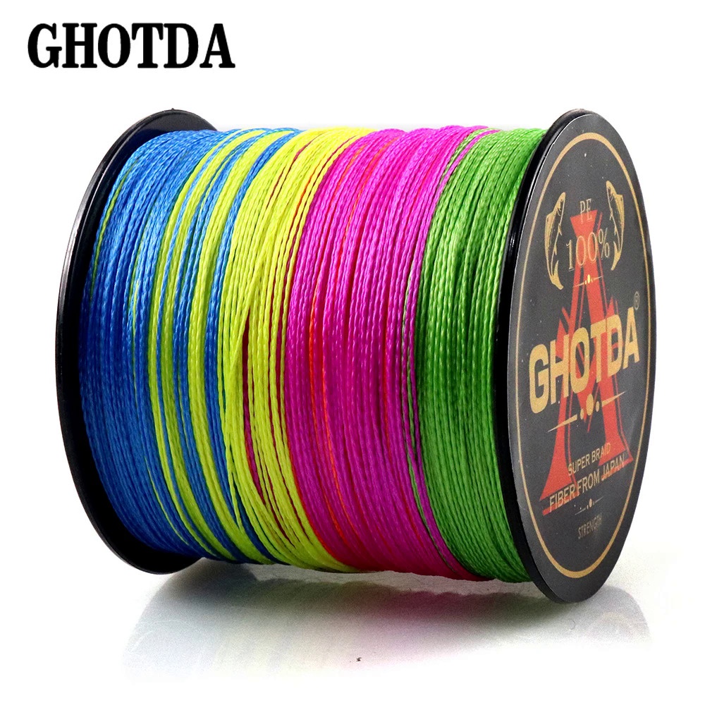 Gohotda Cuộn Dây Câu Cá pe Bện 4 Sợi 10-120lb Dài 300m