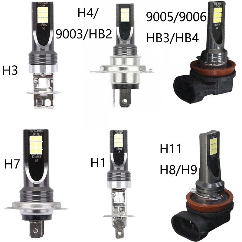 1 Đèn Pha led drl h4 h7 6000k 8000lm 80w 12v 9005 9006 h11 h8 h9 h10 h10 H100Lm Cho Xe Hơi