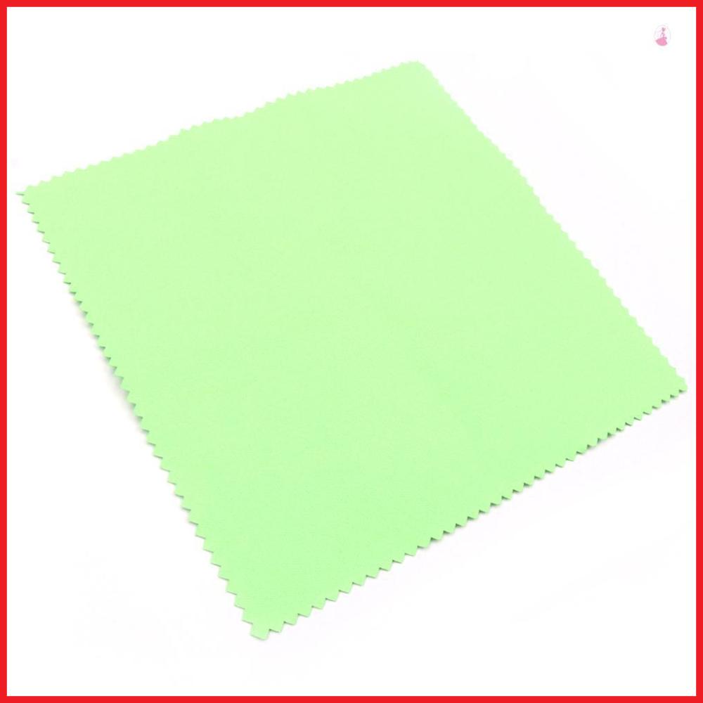 Khăn Lau Đánh Bóng Nhạc Cụ Hai Mặt Bằng Sợi Micro Mềm Mại Kích Thước 15cm * 15cm Màu Xanh Lá Dành Cho guitar bass / violin
