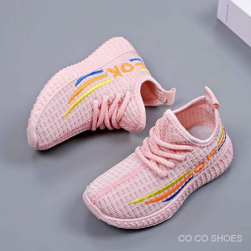 Giày Sneaker Đế Mềm Thoáng Khí Mùa Hè 2023 Cho Bé Gái
