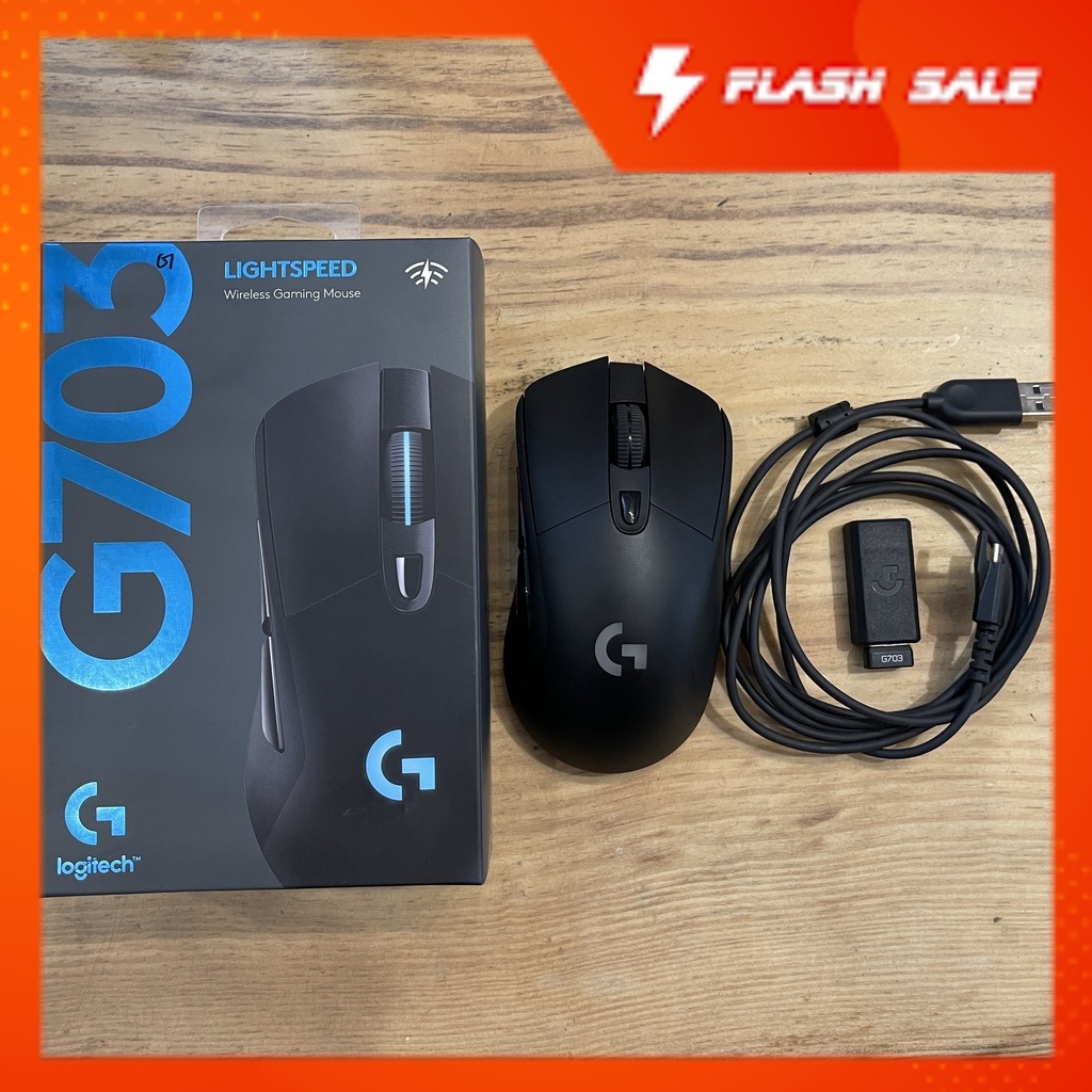 Chuột Gaming Không Dây Logitech G703 Hero LightSpeed Wireless Gaming RGB LED Siêu Nhạy Cao Cấp