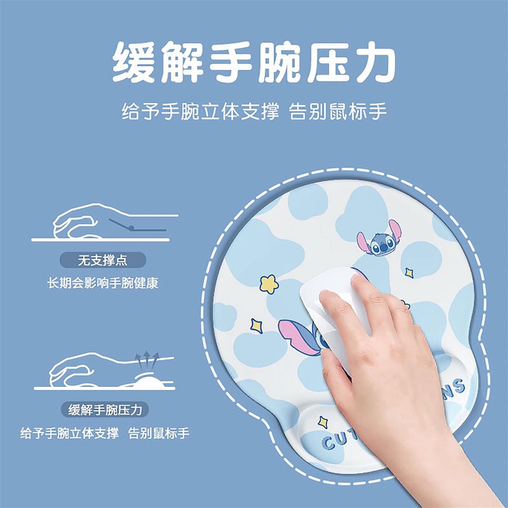 Miếng Lót Chuột Và Bàn Phím Hình stitch Dễ Thương