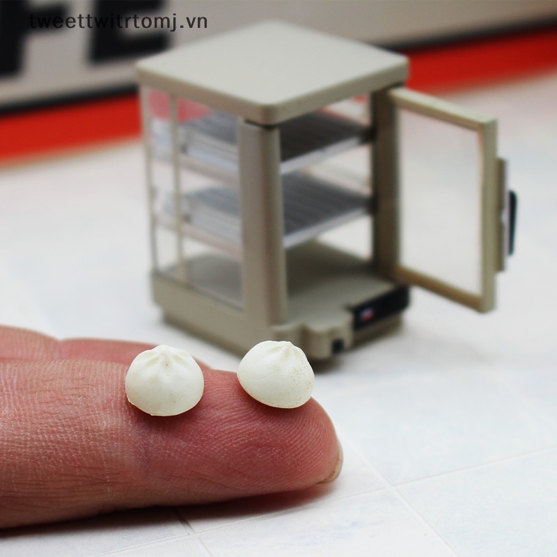 Tomj Tủ Đồ Chơi mini Trưng Bày Thức Ăn Sáng Tiện Lợi Cho Nhà Búp Bê vn